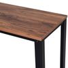 Mesa De Consola De Melamina De Madera Metal Homcom 101x35x80 Cm-negro