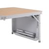 Mesa Plegable De Camping Outsunny Aluminio Mdf, 153x60x70 Cm, Madera