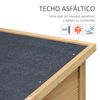 Cobertizo De Almacenamiento De Madera 87x46,5x96,5cm-outsunny.natural