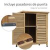 Cobertizo De Almacenamiento De Madera 87x46,5x96,5cm-outsunny.natural