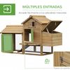 Gallinero De Madera Para Exterior 150,5x54x87 Cm-pawhut. Natural