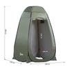 Carpa Vestidor Plegable Outsunny Poliéster Acero, 120x120x190cm,verde