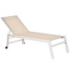 Tumbona Reclinable De Aluminio Textilene 169x65x102cm-outsunny.beige