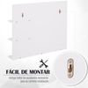 Espejo De Baño De Pared De Mdf Vidrio Kleankin 60x10x48 Cm - Blanco