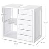 Mueble Bajo De Lavabo Para Baño De Mdf Kleankin 60x30x54 Cm - Blanco