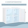 Mueble Bajo De Lavabo Para Baño De Mdf Kleankin 60x30x54 Cm - Blanco