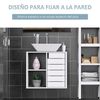 Mueble Bajo De Lavabo Para Baño De Mdf Kleankin 60x30x54 Cm - Blanco