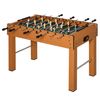 Mesa De Futbolín Homcom Mdf Acero Inoxidable, 122x61x80,7cm, Madera