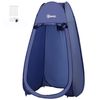 Tienda De Ducha Camping Outsunny Poliéster,100x100x185cm, Azul Oscuro