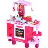 Set De Juguetes De Cocina Para Niños Con 38 Piezas Rosa Homcom