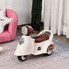 Coche Correpasillos Infantil Con Luz Música Bocina Blanco Homcom