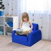 Sillón Para Niños De 3 Años Plegable De 2 Posiciones Azul Homcom