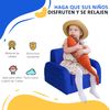 Sillón Para Niños De 3 Años Plegable De 2 Posiciones Azul Homcom