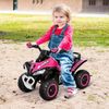 Quad Moto Correpasillo Para Niños 18-36 Meses Rosa Homcom