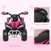 Quad Moto Correpasillo Para Niños 18-36 Meses Rosa Homcom