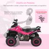 Quad Moto Correpasillo Para Niños 18-36 Meses Rosa Homcom