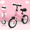 Bicicleta Sin Pedales Homcom Metal Plástico, 71x32x56 Cm, Rosa