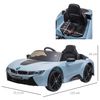 Coche Eléctrico Infantil Bmw I8 Con Música Mp3 Batería 6v Azul Homcom