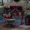 Silla Gaming Reclinable Con Reposapiés Vinsetto 65x70x125cm – Rojo