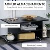 Mueble Para Televisión De Melamina De Madera Homcom 80x40x40 Cm-negro