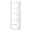 Estantería Librería De 6 Niveles De Mdf Homcom 60x21x162,5cm - Blanco