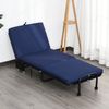 Cama Plegable Con Cabecera De Metal Y Esponja Homcom 184x65x26cm Azul