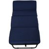 Cama Plegable Con Cabecera De Metal Y Esponja Homcom 184x65x26cm Azul