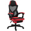 Silla Gaming Respaldo Malla Y Reposapiés Vinsetto 58x72x122cm - Rojo