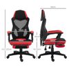 Silla Gaming Respaldo Malla Y Reposapiés Vinsetto 58x63x122cm - Rojo