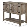 Mesa Consola Para Recibidor De Melamina Mdf Homcom 90x39x80,5 Cm-gris