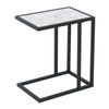 Mesa Lateral Para Sofá De Melamina Metal Homcom 45x30x51,5cm - Blanco