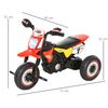 Moto Infantil Con 3 Ruedas Rojo Homcom