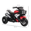 Moto Eléctrica Infantil Con 3 Ruedas Para +3 Años Rojo Y Negro Homcom