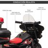 Moto Eléctrica Para Niños De 18-36 Meses Batería 6v Negro Homcom