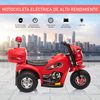 Moto Eléctrica Para Niños De 18-36 Meses Batería 6v Rojo Homcom