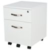 Gabinete De Archivos Móvil De Mdf Homcom 40x45,5x52,5 Cm - Blanco