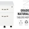 Gabinete De Archivos Móvil De Mdf Homcom 40x45,5x52,5 Cm - Blanco