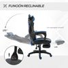 Silla Gaming Reclinable Con Reposapiés Vinsetto 65x70x125cm – Azul