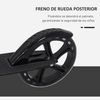 Patinete Plegable Para Niños Con Freno Negro Homcom