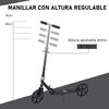 Patinete Plegable Para Niños Con Freno Negro Homcom