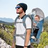 Mochila Portabebés Plegable Ajustable Ergonómica De Bebé Azul Homcom