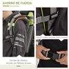 Mochila Portabebés Plegable Con Techo Impermeable Verde Homcom