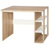 Mesa De Escritorio De Melamina De Madera Homcom 100x55x74 Cm - Roble