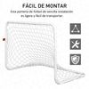 Set De 2 Porterías De Fútbol Homcom Poliéster Metal, 78x46x56 Cm