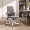 Silla Escritorio De Esponja Pvc Lino Vinsetto 62,5x60x94-104 Cm-gris