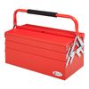 Caja De Herramientas Plegable De Acero Durhand 45x20x34,5 Cm - Rojo