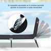 Tumbona Reclinable De Acero Tela Oxford 188x56x28 Cm-outsunny.negro