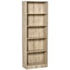 Librería Estantería Para Libros De Melamina Mdf 63x29,5x176cm-natural