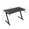 Mesa Gaming De Aglomerado Y Acero Homcom 120x65x74,5 Cm - Negro