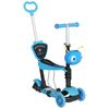 Scooter Infantil Homcom Aleación De Aluminio, Pp, 62x25x72,5 Cm, Azul